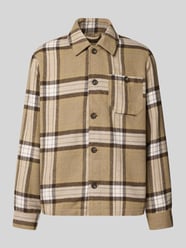 Regular Fit Hemdjacke aus Flanell mit Kentkragen von GUESS Beige - 21