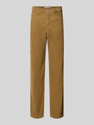 Straight Fit Cordhose aus reiner Baumwolle mit Gürtelschlaufen von REVIEW - 14