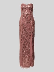 Abendkleid mit Zierstein- und Paillettenbesatz von V.M. Pink - 37