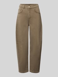 Jeans aus Baumwoll-Mix mit Strasssteinbesatz von Liu Jo White Beige - 38
