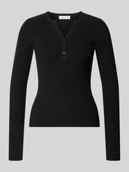 Slim Fit Longsleeve in Strick-Optik von MYON - 17