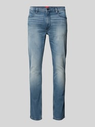 Extra Slim Fit Jeans im 5-Pocket-Design Modell 'HUGO 734' von HUGO Blau - 42