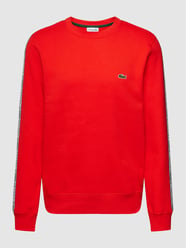 Classic Fit Sweatshirt mit Rundhalsausschnitt Modell 'TAPE CREW' von Lacoste Rot - 37