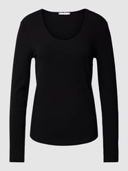 Longsleeve in Ripp-Optik von Tommy Hilfiger Schwarz - 43