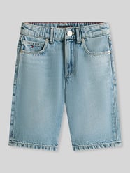 Szorty jeansowe o kroju regular fit z czystej bawełny od Tommy Hilfiger Kids - 1