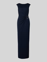 Abendkleid mit Rundhalsausschnitt und Raffungen Modell 'EBRELLE' von Lauren Ralph Lauren - 37