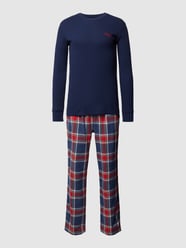 Pyjama mit Label-Stitching von Polo Ralph Lauren Underwear Blau - 19