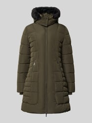 Lange gewatteerde jas met tweewegritssluiting van Jake*s Collection - 11