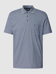 Koszulka polo z wyhaftowanym logo od RAGMAN Niebieski - 22