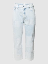 Jeans mit Label-Details Modell 'Brook' von Mustang Blau - 4