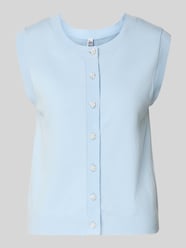 Bezrękawnik o kroju regular fit z mieszanki wiskozy model 'ORINA' od PIECES - 10