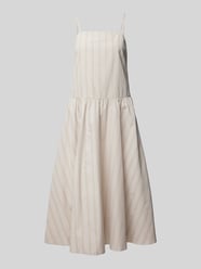 Knielange jurk in laagjeslook, model 'ETTORE' van MM by Max Mara Beige - 23