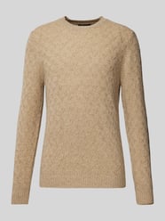 Strickpullover mit Strukturmuster von RAGMAN Beige - 41