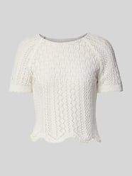 Regular Fit Häkel-T-Shirt aus Baumwoll-Mix Modell 'NOLA' von Only - 10