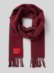 Sjaal van wolmix, model 'JUSTER' van HUGO - 4