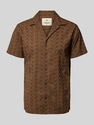 Slim Fit Freizeithemd mit Stickereien Modell 'BLUEDAN EMBROIDERY' von Jack & Jones Premium Braun - 33