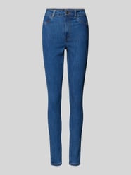 Slim Fit Skinny Fit Jeans aus Baumwoll-Mix Modell 'DEA' von Pieces Blau - 35