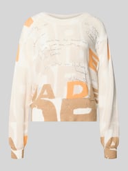 sweter z obszyciem kamieniami stras od monari - 25