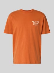 Relaxed Fit T-Shirt aus reiner Baumwolle von Tommy Jeans Orange - 48