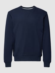 Sweatshirt mit Rundhalsausschnitt in unifarbenem Design von s.Oliver RED LABEL Blau - 15