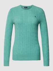 Gebreide pullover met kabelpatroon, model 'JULIANNA' van Polo Ralph Lauren Groen - 16