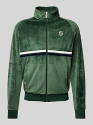 Trainingsjack met logostitching, model 'DALLAS' van SERGIO TACCHINI Groen - 45