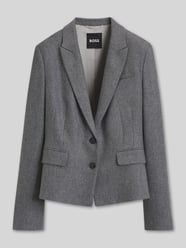 Regular Fit Kurzblazer aus Wolle mit Gehschlitz von BOSS - 11