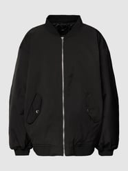 Jacke mit geripptem Stehkragen Modell 'HOOK' von Mango Schwarz - 27