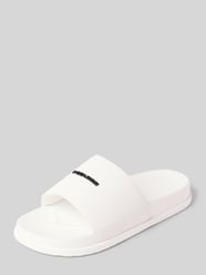Sandalen met labeldetail, model 'SUNA SLIDE' van Pegador - 7
