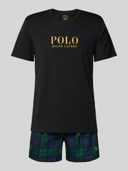 Pyjama mit Label-Print von Polo Ralph Lauren Underwear Schwarz - 31