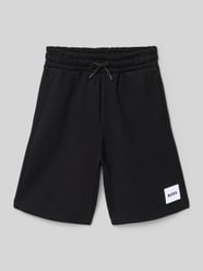 Szorty dresowe o kroju regular fit z tunelem od BOSS - 24