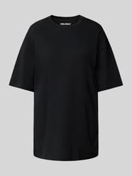 Oversized T-Shirt mit überschnittenen Schultern von Review Schwarz - 36
