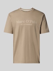 Regular fit T-shirt van puur katoen van Marc O'Polo Beige - 6