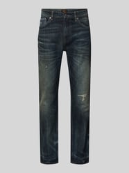 Jeansy o kroju slim fit z mieszanki bawełny model „DELAWARE BO IMAGE” od BOSS Orange - 40