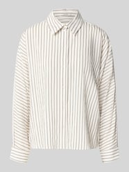 Loose fit blouse met lange mouwen van viscosemix model 'Foha' van OPUS - 8