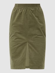 Rok van corduroy, model 'Natasja' van Saint Tropez Groen - 6