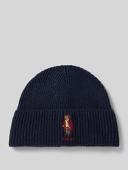 Czapka beanie z wyhaftowanym logo od Polo Ralph Lauren - 44