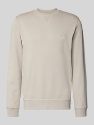 Regular fit sweatshirt van puur katoen, model 'WESTART' van BOSS Orange Beige - 21