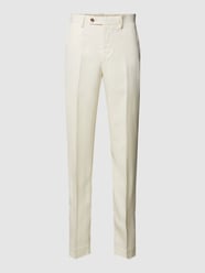 Slim Fit Anzughose mit Eingrifftaschen Modell 'florida' von Mango Weiß - 30
