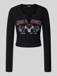 Bluzka krótka z długim rękawem i nadrukiem z logo model ‘BUDDHA’ od TRUE RELIGION - 39