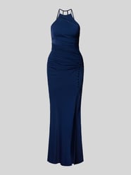 Abendkleid mit Raffungen Modell 'Georgina' von Lipsy Blau - 7