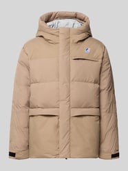 Steppjacke mit Logo und Kapuze von K-WAY Beige - 6