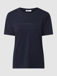 T-shirt z bawełny ekologicznej model ‘Liv’ od MOSS COPENHAGEN Niebieski - 22