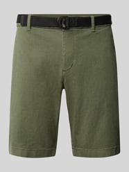 Szorty chino w kroju regular fit z mieszanki bawełny od Tom Tailor Denim - 8
