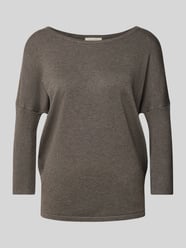 Gebreide pullover met ronde hals, model 'JONE' van FREE/QUENT Bruin - 12