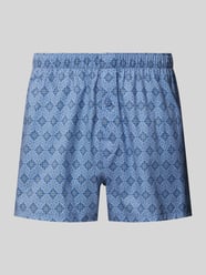 Boxershorts mit Eingriff von Hanro Blau - 14