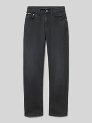 Jeansy z prostą nogawką i detalem z logo od Calvin Klein Jeans - 41