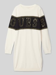 Sweatkleid mit Label-Paillettenbesatz von Guess - 11