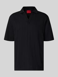 Relaxed Fit Poloshirt mit Strukturmuster Modell 'DALIBO' von HUGO - 3
