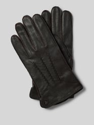 Handschuhe aus Leder mit Label-Detail von Pearlwood Braun - 24